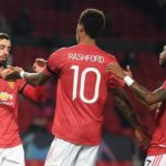 Bruno Fernandes, Marcus Rashford, dan Daniel James